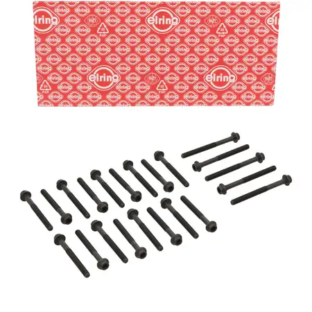 22x ELRING 476.140 Zylinderkopfschrauben M10 f&uuml;r MERCEDES W202 W124 W210 250D OM605