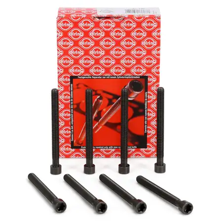 8x ELRING 477.970 Zylinderkopfschraube M10 x 15mm L&auml;nge 105mm f&uuml;r FORD Focus 3 4 4 1.0