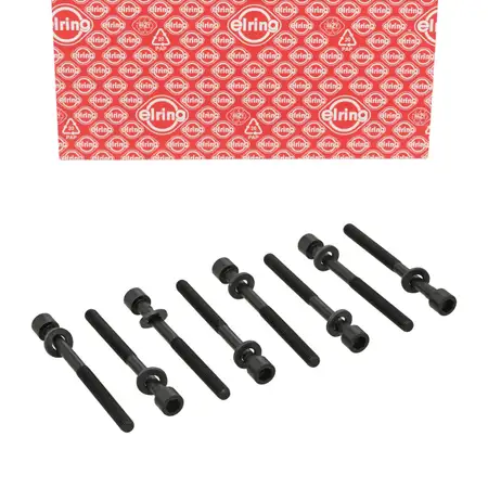8x ELRING 649.400 Zylinderkopfschraube M10x1,5x123 f&uuml;r RENAULT Clio 3 4 Twingo 3 0.9 TCe