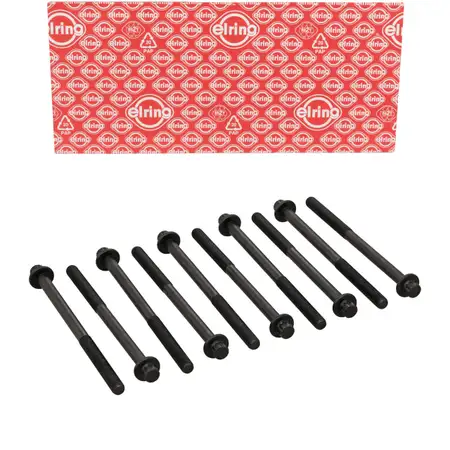 10x ELRING 652.890 cylinder head bolt M11x1.25x168 for MAZDA 3 BM 6 GJ CX-5 2.2D
