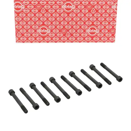 10x ELRING 709.190 cylinder head bolts for MITSUBISHI Colt, Galant, Lancer, and Space Wagon