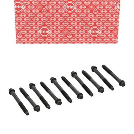 10x ELRING 709.270 Zylinderkopfschraube f&uuml;r MITSUBISHI Colt 4+5 Galant 7 Lancer 5 1.6