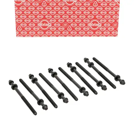 10x ELRING 758.400 Zylinderkopfschraube f&uuml;r NISSAN Micra 2 CITROEN Saxo PEUGEOT 106 1.5D