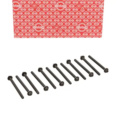 12x ELRING 751.970 Zylinderkopfschraube f&uuml;r OPEL Astra J Corsa D E Insignia A 1.2/1.4