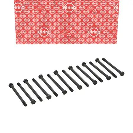 14x ELRING 802.700 Zylinderkopfschraube M12x1,75x157 f&uuml;r BMW E12 E28 E34 E24 E23 E32 M30