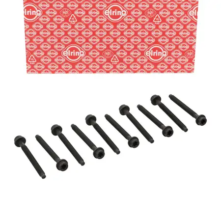 10x ELRING 802.870 Zylinderkopfschraube f&uuml;r FORD Escort 5 6 Focus 1 Mondeo 1 2 1.6-2.0i