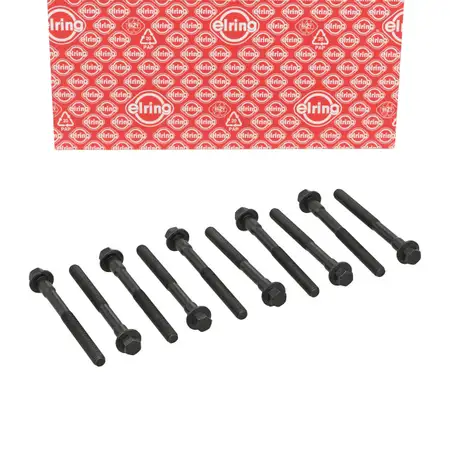10x ELRING 802.910 Zylinderkopfschraube f&uuml;r FORD Escort 4 5 6 Fiesta 3 4 Ka 1 1.0-1.3i