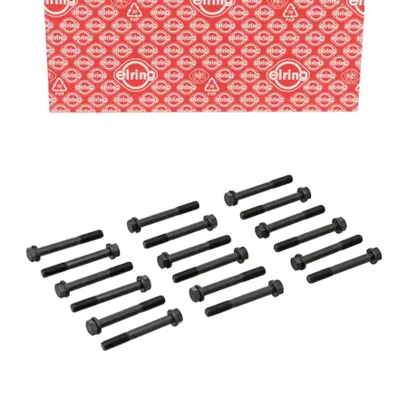 18x ELRING 802.930 Zylinderkopfschraube M12x1,75x92 f&uuml;r FORD Transit 2.5D bis BJ 2000