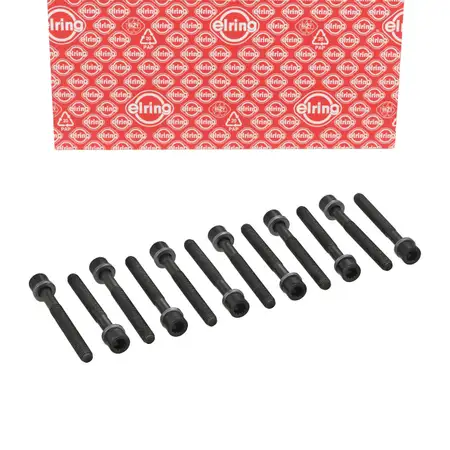 12x ELRING 819.883 Zylinderkopfschraube M11x1,5x98 f&uuml;r VW Passat B2 AUDI 100 C2 C3 1.9-2.2