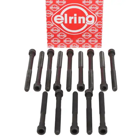 14x ELRING 819.980 Zylinderkopfschrauben f&uuml;r MERCEDES/8 W114 W123 W116 W126 R/C107 M110