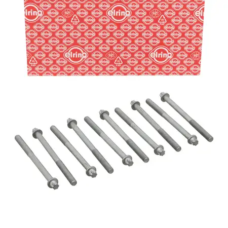 10x ELRING 820.262 Zylinderkopfschraube M10 f&uuml;r OPEL Astra F G Corsa Vectra A B 1.2-1.6