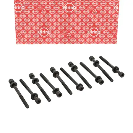 10x ELRING 820.458 M11 cylinder head bolt for OPEL Astra F, Omega A/B, Vectra A/B 1.6&ndash;2.0i