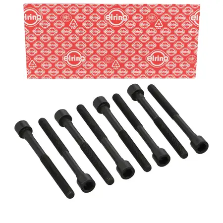 8x ELRING 907.440 cylinder head bolt M10x1.5x123 for Nissan Micra 4 Note 2 1.2 DIG-S