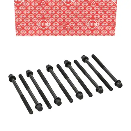 10x ELRING 912.370 Zylinderkopfschraube M12 f&uuml;r KIA Ceed 1 Sportage 2 HYUNDAI Tucson 2.0D