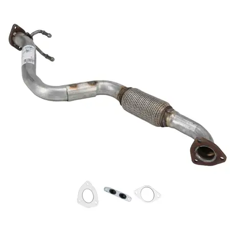 ERNST Abgasrohr Auspuffrohr + Anbausatz f&uuml;r VW Golf 5 6 Leon 1P Octavia 2 1.4 16v vorne