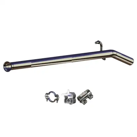 ERNST Abgasrohr Auspuffrohr + Anbausatz f&uuml;r RENAULT Twingo 2 1.2 / 16V 58/75/76 PS mitte