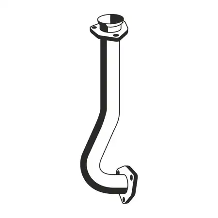 ERNST 116527 Abgasrohr Auspuffrohr f&uuml;r VW Transporter Bulli T3 1.9 2.1 vorne 025251147BG
