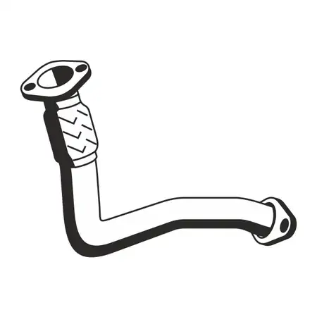 ERNST 522472 Exhaust Pipe for RENAULT Kangoo / Rapid 1.2 58 hp (front)