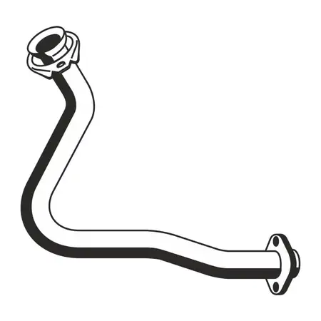 ERNST 522427 Abgasrohr Auspuffrohr f&uuml;r RENAULT Clio 1 1.2 1.4 58/79 PS vorne 7700830797