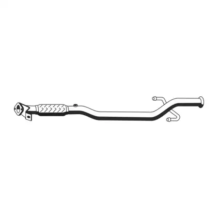 ERNST 646406 Exhaust pipe for HYUNDAI Getz (TB) 1.3 1.3i up to 08/2005, front 286101C060