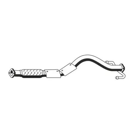 ERNST 646413 Abgasrohr Auspuffrohr f&uuml;r HYUNDAI Getz (TB) 1.1 67 PS vorne 28610-1C510