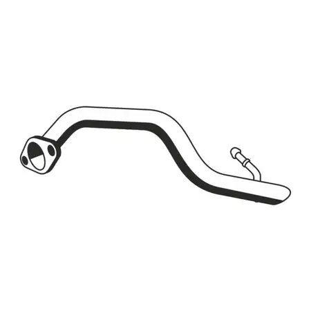 ERNST 646437 Abgasrohr Auspuffrohr Endrohr f&uuml;r HYUNDAI Atos MX 1.0i 1.1 hinten 2870002220
