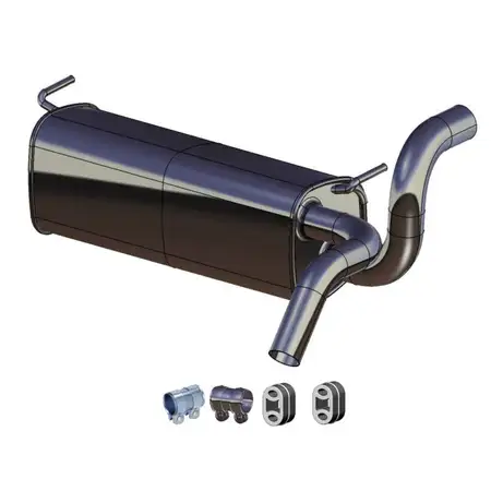 ERNST Endschalld&auml;mpfer Auspuff + Anbausatz f&uuml;r OPEL Zafira Tourer C 1.4 / LPG 120/140 PS