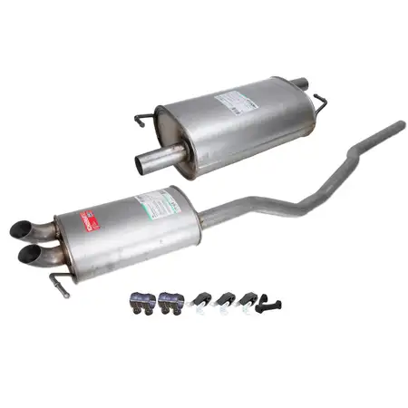 ERNST Endschalld&auml;mpfer + Mittelschalld&auml;mpfer + Anbausatz f&uuml;r VW Multivan T5 2.0/2.5 TDI