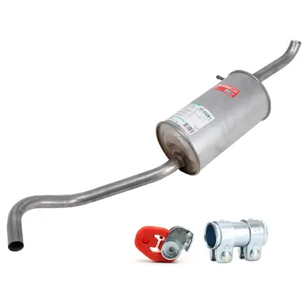 ERNST Endschalld&auml;mpfer + Anbausatz f&uuml;r VW Polo 4 5 SEAT Ibiza 3 4 SKODA Fabia 1 2 1.2