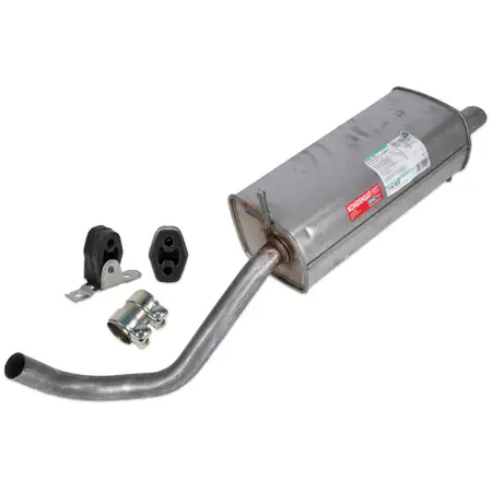 ERNST Rear Muffler + Accessories for VW Polo 5 90/105 hp AUDI A1 8X 1.2 TSI 86 hp