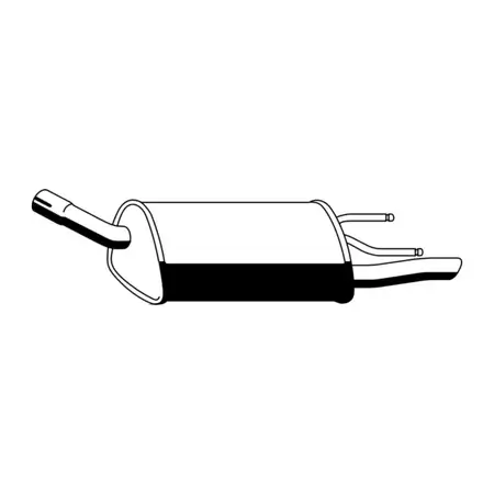 ERNST 011037 Endschalld&auml;mpfer Auspuff f&uuml;r OPEL Corsa B 1.0i 12V 54 PS X10XE 90529433