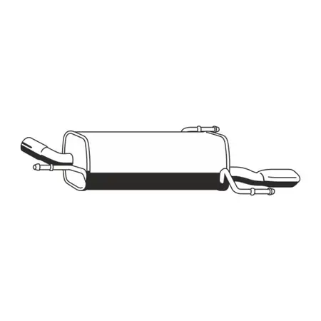 ERNST 011181 Endschalld&auml;mpfer f&uuml;r OPEL Corsa C Tigra B TwinTop 1.4 / Twinport 90 PS