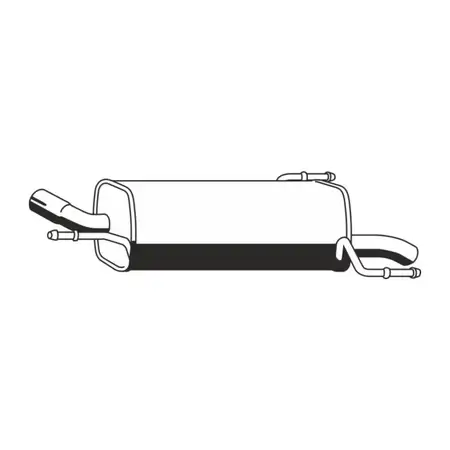 ERNST 011198 Endschalld&auml;mpfer Auspuff f&uuml;r OPEL Corsa C 1.3 CDTI 1.7 DI/DTI bis 10.2006