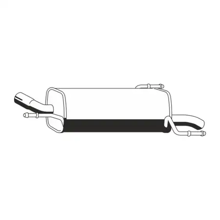 ERNST 011273 Endschalld&auml;mpfer f&uuml;r OPEL Corsa C Tigra B 1.2 1.4 / TwinPort 75-90 PS 9129833