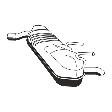 ERNST 044011 Endschalld&auml;mpfer f&uuml;r OPEL Signum CC Vectra C Caravan 1.9 CDTI 2.0/2.2 DTI