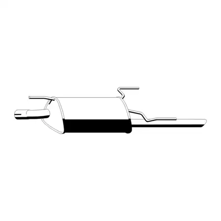 ERNST 043014 Endschalld&auml;mpfer Auspuff Endtopf f&uuml;r OPEL Vectra B 1.6i 75 PS X16SZR