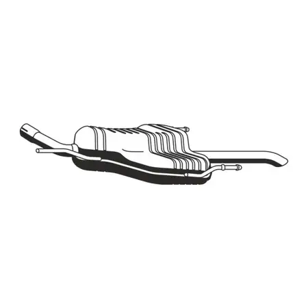 ERNST 054041 Rear Muffler for OPEL Zafira A 2.0/2.2 DTI 16V 101/125 hp Y20DTH Y22DTR