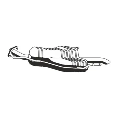 ERNST 052160 Endschalld&auml;mpfer Auspuff Endtopf f&uuml;r OPEL Astra G CC 1.7/2.0 DI/TDI/DTI 16V