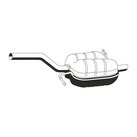 ERNST Endschalld&auml;mpfer Auspuff Endtopf f&uuml;r VW Passat B6 1.6 FSI 115 PS BLF 3C0253609Q