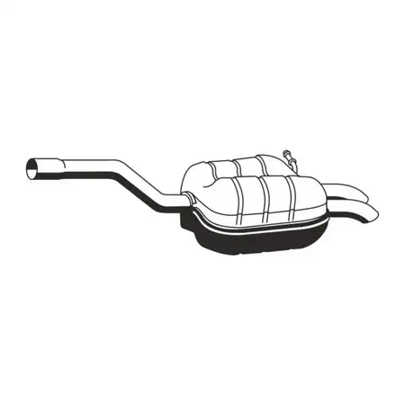 ERNST 156141 Rear Muffler for VW Golf 5 Variant, Jetta 3, 1.4 TSI, 2.0 FSI
