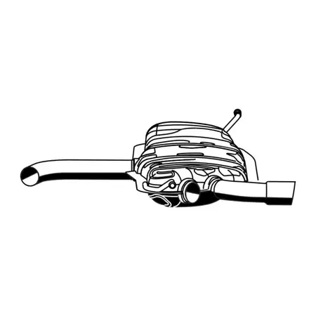 ERNST 203029 Endschalld&auml;mpfer f&uuml;r AUDI A3 (8P1) 1.6 FSI 115 PS mit Sportpaket bis 05.2004