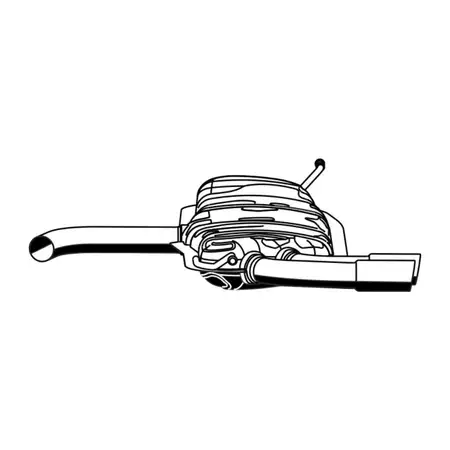 ERNST 203104 Endschalld&auml;mpfer f&uuml;r AUDI A3 Sportback (8PA) 1.6 FSI 115 PS 1K6253609AS