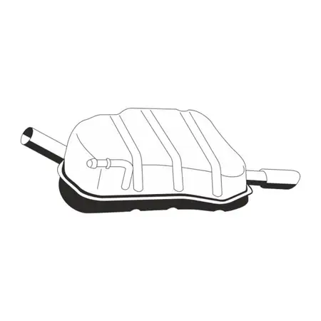 ERNST 245043 Endschalld&auml;mpfer f&uuml;r AUDI A4 B8 A5 8T 8F 1.8 TFSI 120/160/170 PS 8K0253609H