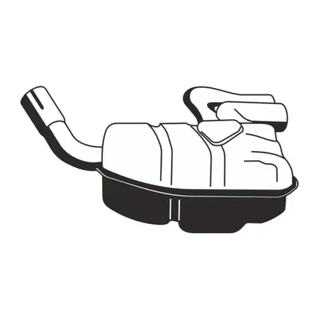 ERNST 250283 Endschalld&auml;mpfer f&uuml;r MINI R50 R53 R52 Cooper S 163/170 PS W11 18101489462