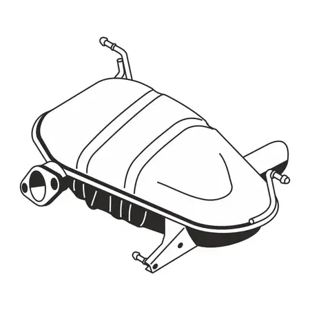 ERNST 251006 Endschalld&auml;mpfer f&uuml;r BMW 1er E87 116i 118i N45 N46 09.04-02.2007 18107528813