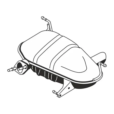 ERNST 251013 Endschalld&auml;mpfer Auspuff Endtopf f&uuml;r BMW 1er E81 120i N46 B20B 156 PS
