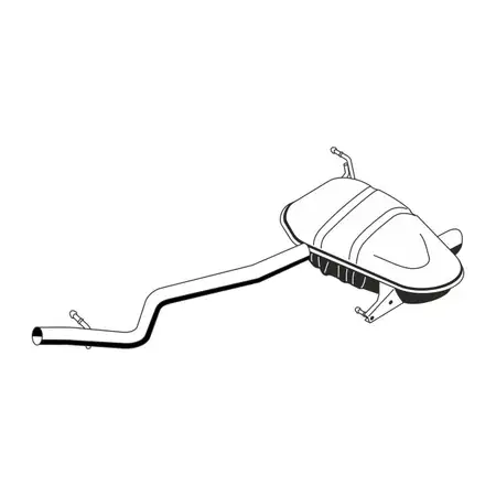 ERNST 251020 Endschalld&auml;mpfer Auspuff f&uuml;r BMW 1er E81 E87 116i 118i 120i N43 122-170 PS