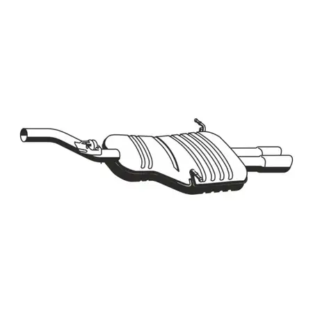 ERNST 273299 Endschalld&auml;mpfer Auspuff f&uuml;r BMW 3er E46 / Coupe / Touring 320i 323i 328i M52