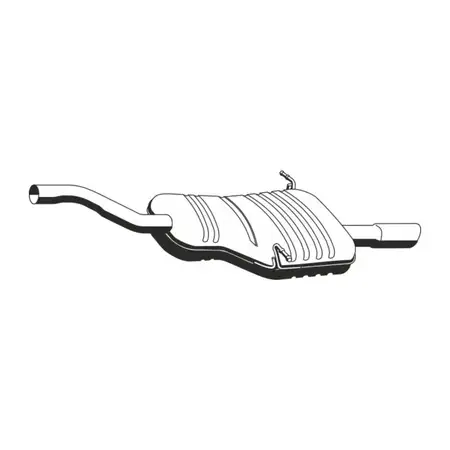 ERNST 283298 Rear Muffler for BMW 3 Series E46 / Coupe 316i 318i N42 N46 18107509317