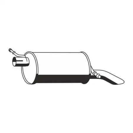 ERNST 305037 Rear Muffler for FORD Galaxy WGR 2.3 16V 140/146 hp